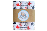 100% Cotton Baby Boy Swaddles Set of 3 - Pieluchy | 2256