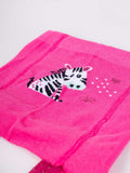 YO! Girls' Cotton Crawling Tights with ABS on Feet and Knees  | RAB-0025-Zebra