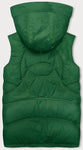 Women's Green Hooded Quilted Vest | Vest-GR