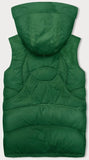 Women's Green Hooded Quilted Vest | Vest-GR