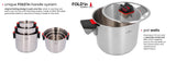 ZWIEGER KOMPACT Cookware 6-elements Set with FOLD'in System | GZK-2569