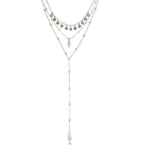Yvon Long 3-Row Beads Necklace | N02316