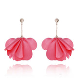Light Pink Satin Earrings | E01004