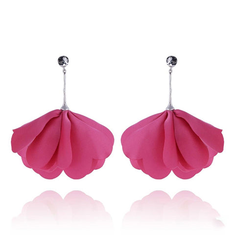 Pink Satin Earrings | E01003