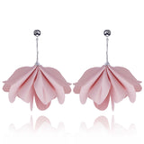 Dusty Pink Satin Earrings | E01002