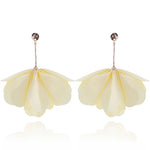 Light Yellow Satin Earrings | E01001