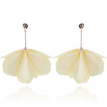 Light Yellow Satin Earrings | E01001