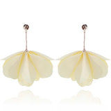 Light Yellow Satin Earrings | E01001