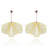 Light Yellow Satin Earrings | E01001