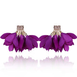 Purple Satin Earrings | E99044