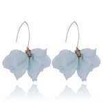 Yvon Mint Silk Earrings with Golden Details | E99129