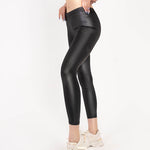 Italian Style Thin Black Leggings | HAL-93