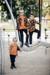 Boys' VOGA Black and Orange Hoodie | V-13