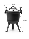 10 Liters Enameled Cast Iron Pot - Kociołek Emaliowany | 4071-10LEm