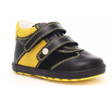 Bartek Boys' Yellow-Black Prophylactic Leather Sneakers | 11729-0- E89