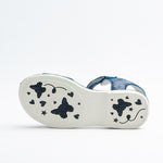Wojtyłko Girls' Metallic Blue Open-toe Sandals | 3S2420-MB