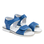 Wojtyłko Big Girls' Blue Open-toe Sandals | 5S40221-B