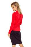 Elegant Red Front Tied Shirt | 140-3-R