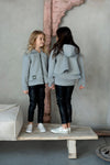 VOGA Girls' Black Eco Leather Leggings | V-23