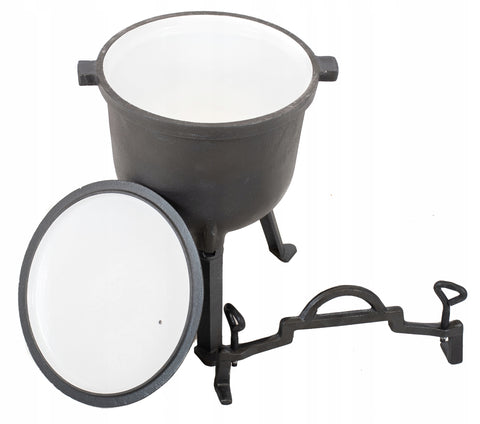15 Liters Enameled Cast Iron Pot - Kociołek Emaliowany | MH-15LEm