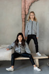 VOGA Girls' Black Eco Leather Leggings | V-23