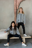 VOGA Girls' Black Eco Leather Leggings | V-23