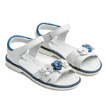 Wojtyłko Girls' Silver Open-toe Sandals | 3S2420-SI