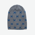 Gray Beanie with Cross Pattern 4-10 years | 36/146-GR
