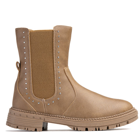 Wojtyłko Girls' Beige Insulated Ankle Boots | 5Z23013I