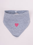 Scarf with Heart Print - Apaszka | CAP-050-G