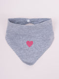 Scarf with Heart Print - Apaszka | CAP-050-G