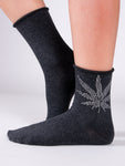 YO! Women's Socks with Sparkling Details | SKA-0095K