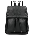 Wojas Black Leather Backpack | 8007351
