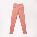 Girl's Pink Waxed Pants | Q-012