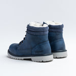 Wojtyłko Boys' Dark Blue Insulated Ankle Boots | 5Z21022-DB