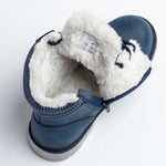 Wojtyłko Boys' Dark Blue Insulated Ankle Boots | 5Z21022-DB