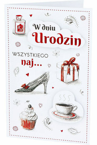 Women's Elegant Birthday Card | PS-1
