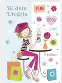 Teenage Girls' Cool Fashion Birthday Card | B6X-432-4