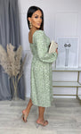 Italian-Style Dress with Floral Pattern | HAL-203