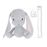 Effik Gray Bunny with Pink Ears - Small | 013-014
