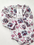 Long Sleeve Baby Bodysuit with Winter Pattern | HL-02
