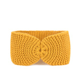 Women's Yellow Mustard Crocheted Ear Warmer Headband | 20820-4