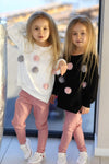 Girl's Pink Waxed Pants | Q-012