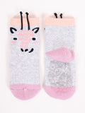 Gray Giraffe YO! Socks with ABS | SKA-0029G-GG