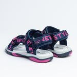Wojtyłko Girls' Navy Blue-Pink Open-toe Sandals | 3S40821-DBP