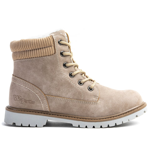 Wojtyłko Boys' Beige Insulated Ankle Boots | 5Z21022-BE