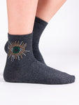 YO! Women's Socks with Sparkling Details | SKA-0094K