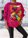 Sweatshirt with Colorful Print | FL-15