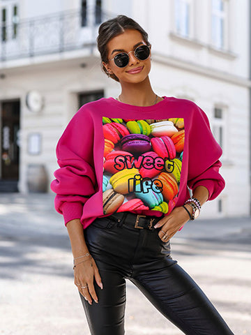 Sweatshirt with Colorful Print | FL-15