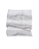 White and Light Gray Tube Scarf - KOMIN / TUBA | 36/577-W